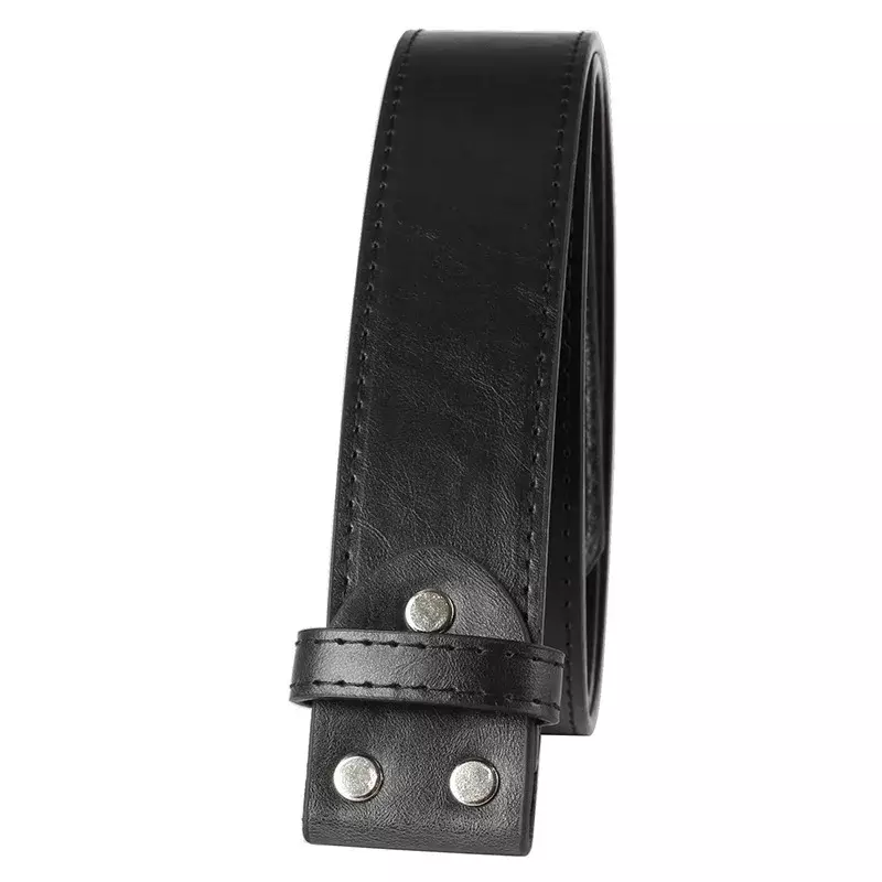 حزام جلد بو للرجال بدون مشبك حزام ذاتي الصنع اكسسوارات 3.8 سنتيمتر