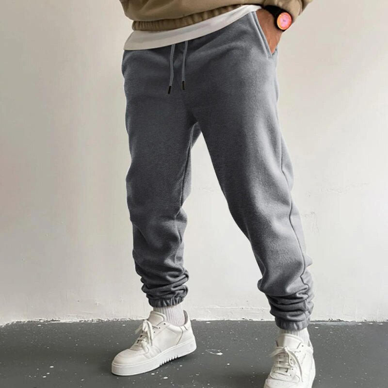 Men's Casual Pants Loose Comfortable Classic Jogging Pants Leisure Sports Fitness Solid Color Jogging Pants Men's Sports Pants
