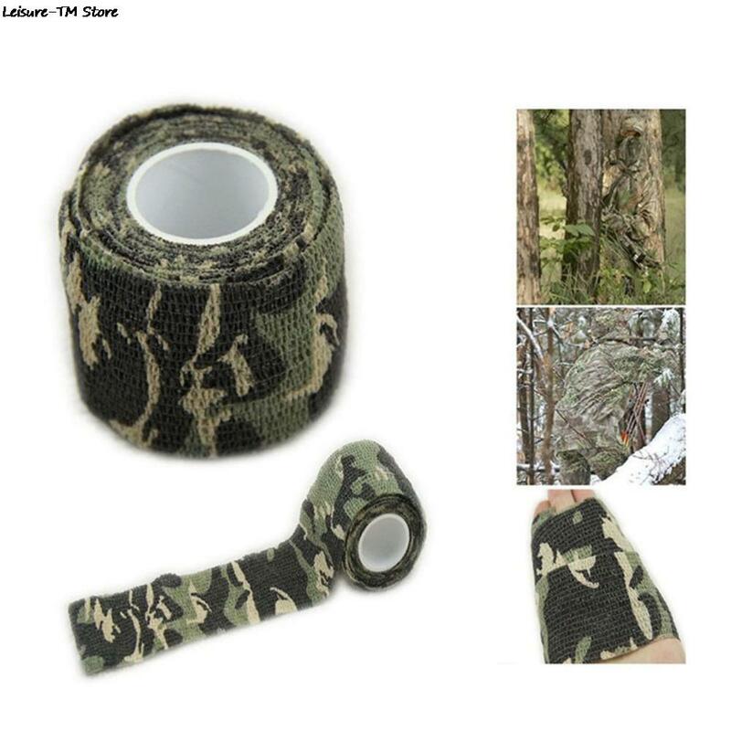 CamSolomon-Ruban furtif étanche pour la chasse en plein air, outil de tir, camouflage, rond, 5cm x 4.5m, haute qualité