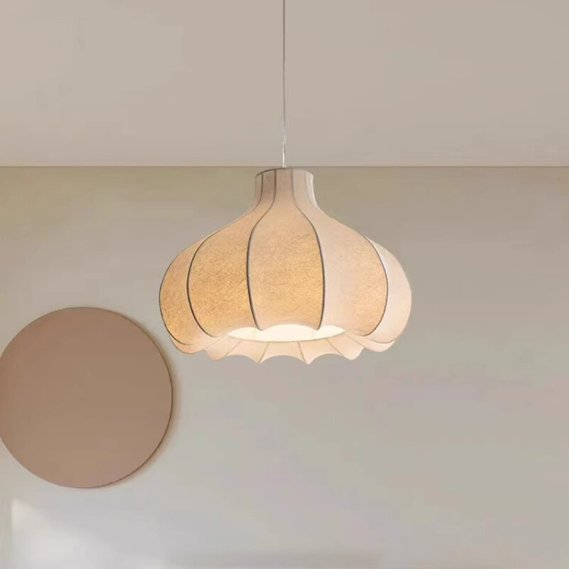 Lampe Suspendue Blanche Faite à la Main de Style Japonais, Luminaire Décoratif d'Nik, Idéal pour un Salon, une Salle à Manger