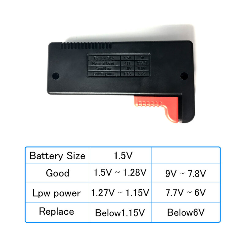 Digitale Batteria di Capacità di Strumenti di Diagnostica Tester Della Batteria Delle Cellule del Tasto Display LCD di Controllo AAA AA Universale Tester di Tensione Metri