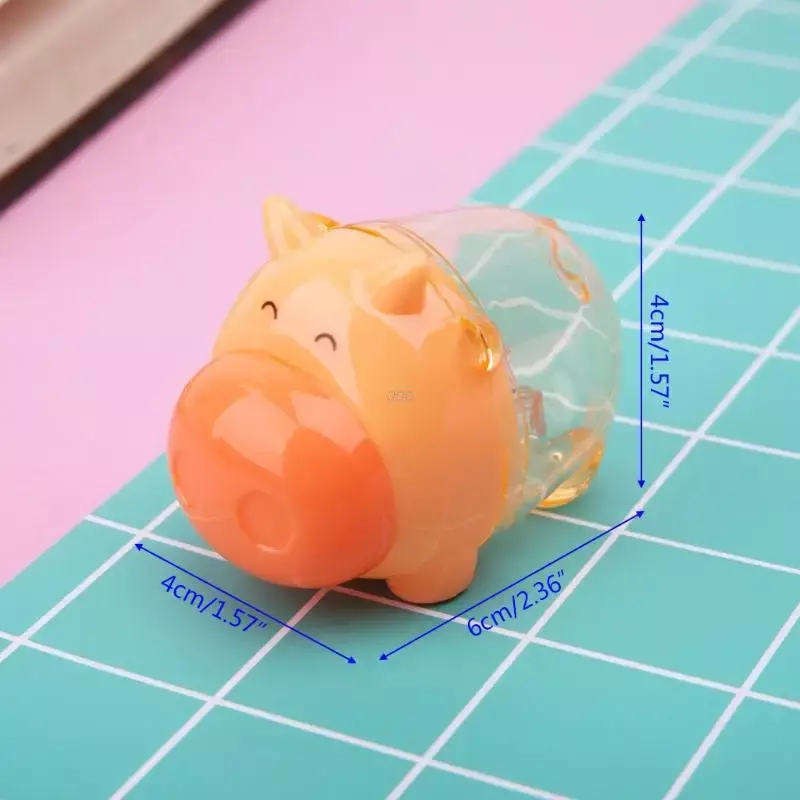 Mini Cute Cartoon Pig Pencil Sharpener School Student Stationery Kids Gift Hot High Quality Steel Blade, Sharp and Efficient