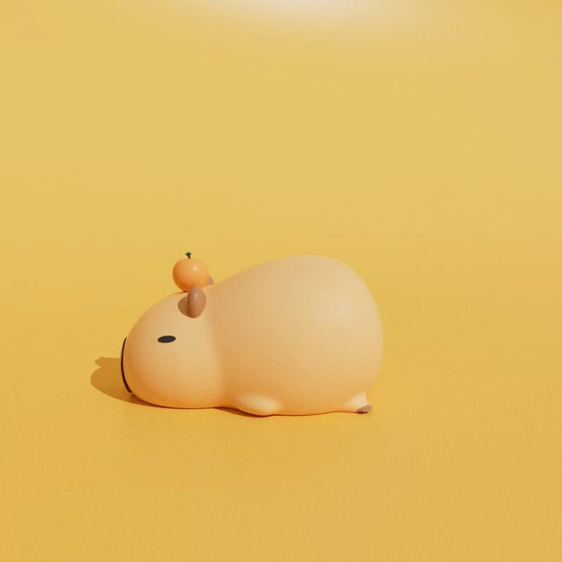 Capybara-Veilleuse LED étanche en silicone pour chambre à coucher, lumière douce et brillante, jouet pour enfant, décoration