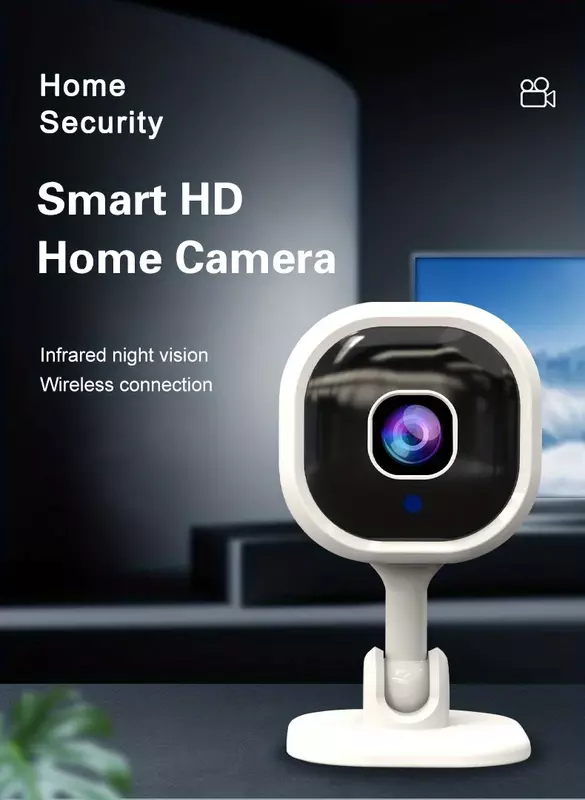 Mini Caméra de Vision Nocturne A3 HD, Sans Fil, WIFI, Vision à Distance, Détection d'Alarme par Poussée de Téléphone Portable, Interphone Bidirectionnel