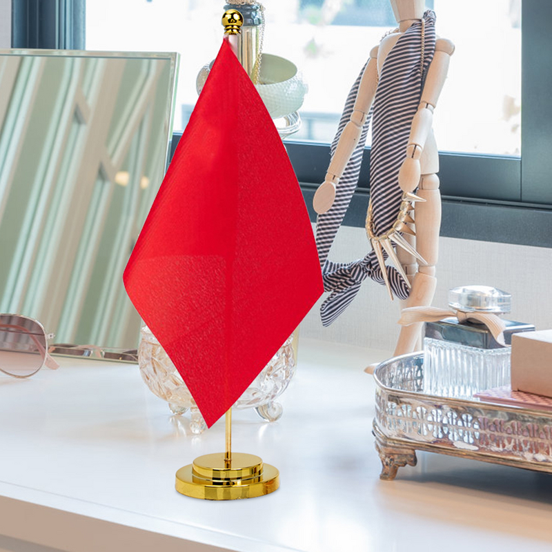 Mini Flagge steht Schreibtisch Flaggen halter Desktop Fahnenstange Basis Metall Flagge Stick Home Office Dekoration Zubehör