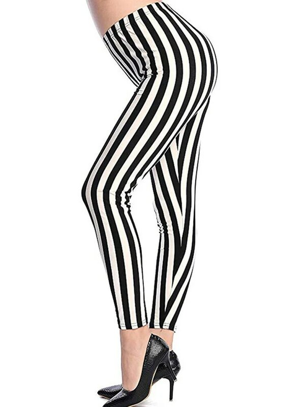 YSDNCHI pasiaste spodnie z nadrukiem legginsy Fitness elastyczny, wysoki stan poliester kobiety rozciągliwe legginsy treningowe