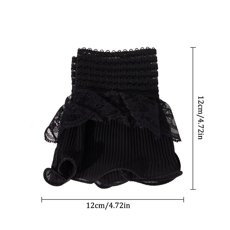 Spring Autumn Detachable Sleeve Cuffs Lace Cuffs Fake Sleeve Ruffles Elbow Sleeve Sun Protection Gloves Sweater Decorative