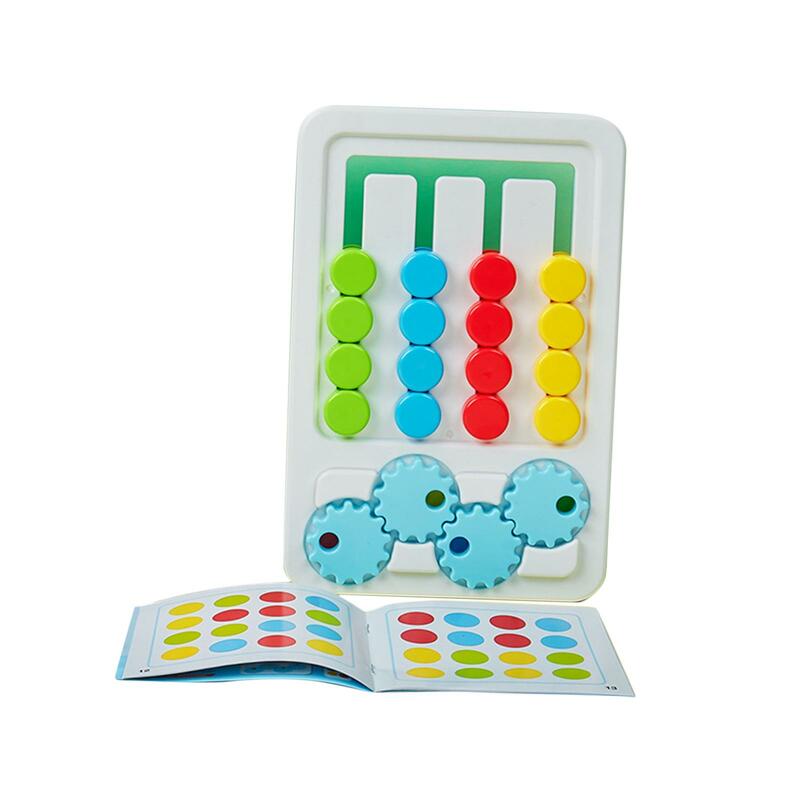 Slide Color Matching Toy Travel Toys Birthday Gifts Preschool Brain Teaser Montessori Learning Toy for Children Boys Girls Kids