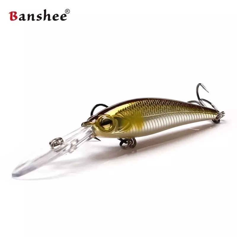 Banshee เหยื่อล่อปลาซิว60มม./6ก. เหยื่อล่อปลาเหยื่อตกปลาปลอมลึกเหยื่อกระตุกสำหรับตกปลาเบส