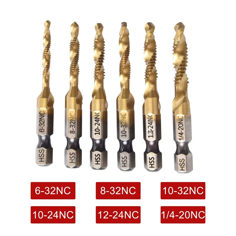 Multiple Processing Steps Hex Shank Drill Bit High Speed Steel Compound Deburring Drill Bit Set High Quality Shockwave Impact