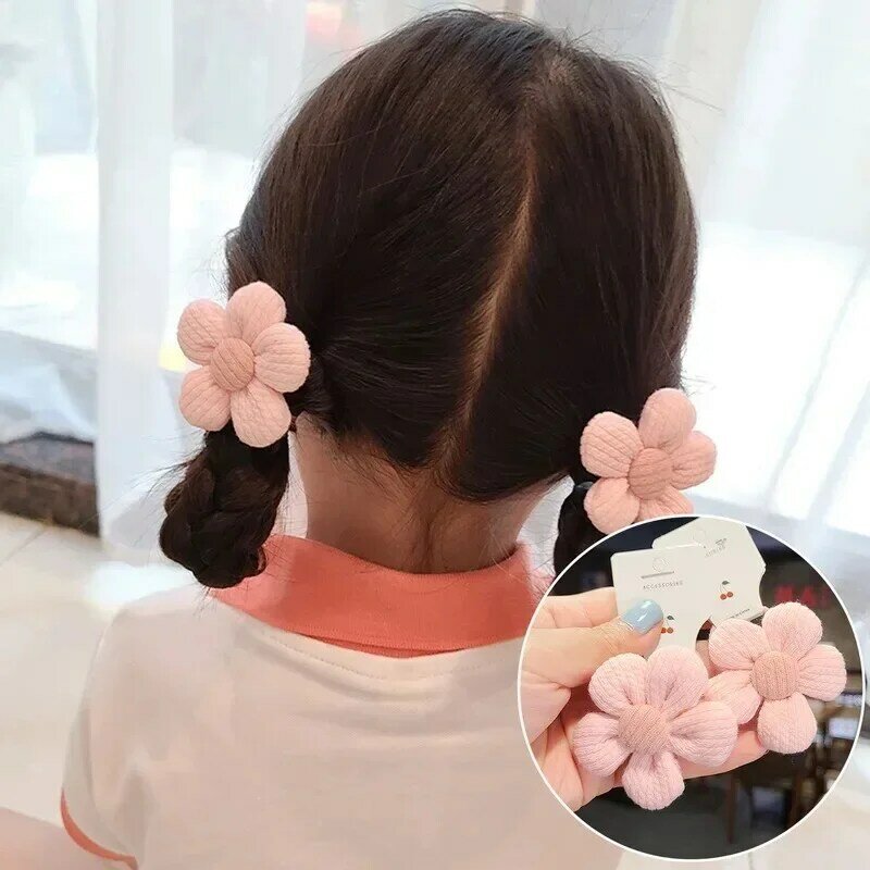 10 stücke Kinder Blume elastische Haar bänder süße Mädchen Haar gummis Mode Gummibänder elastische Bowknot Haar bänder Haarschmuck