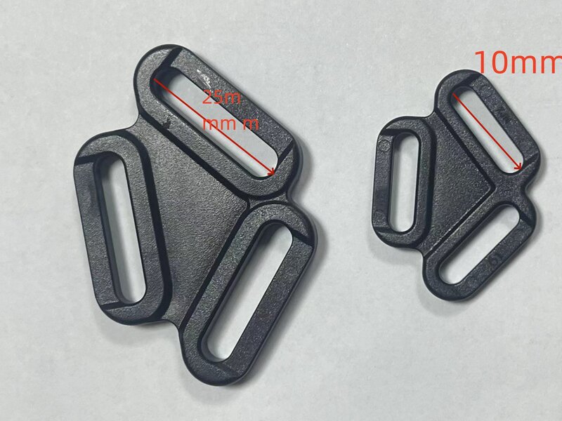 AINOMI  suspender clip strap divider Buckle for Pet Harness Vest 3 point buckle