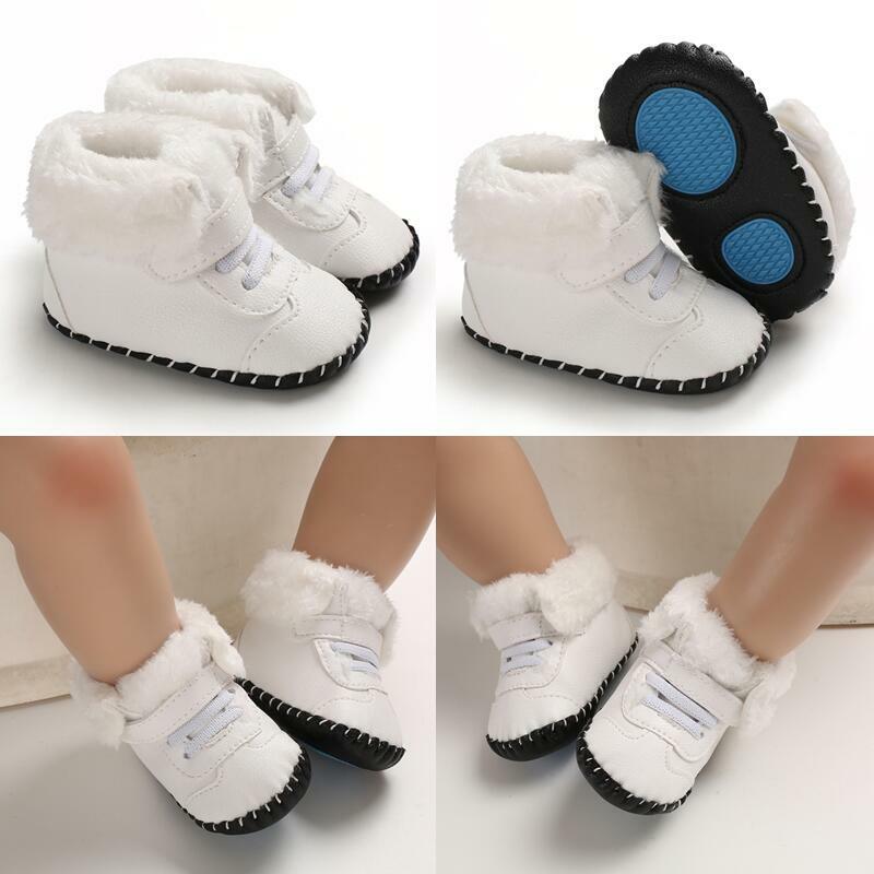 Klassieke Baby Schoenen Jongens Meisjes Baby Cute Casual Platte Sneakers Eerste Generatie Baby Enkellaars Katoen Antislip Warm walking Schoen