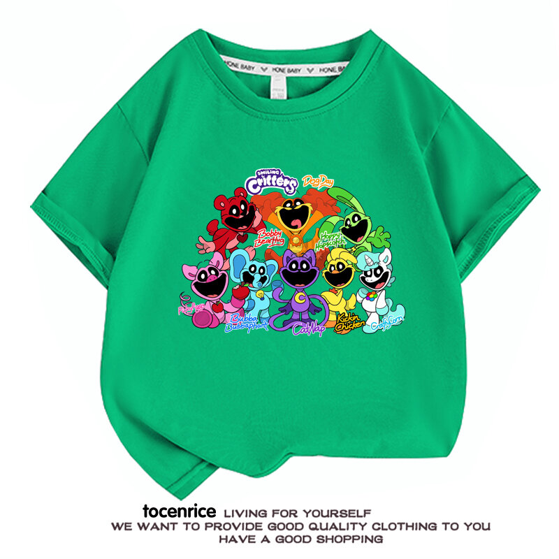 Playtime Chapter 3 The Smiling Critters T-shirt Boys Girls T Shirt Cartoon Anime T Shirts Harajuku Tops Tees Summer Short Sleeve