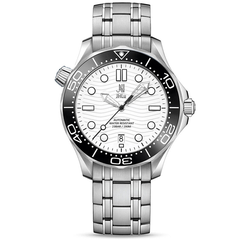 Jam tangan mekanik Seamaster 2024 pria, arloji 300 mewah cermin safir menyelam kualitas tinggi santai bisnis modis