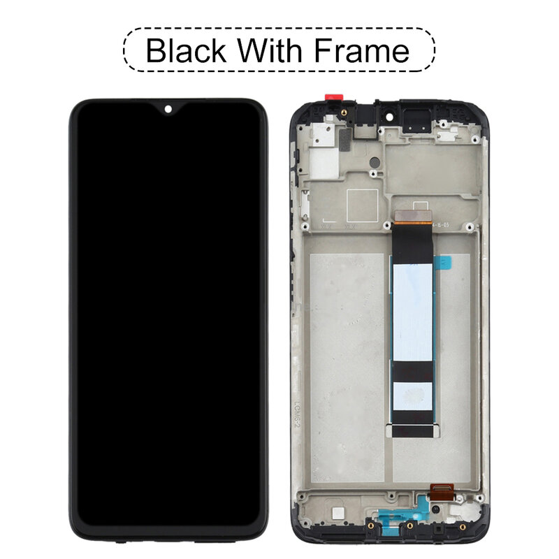 6.53" 100% Test For Redmi 9T LCD Display Touch Screen Digitizer Assembly For Xiaomi Poco M3 Display Screen With Frame LCD