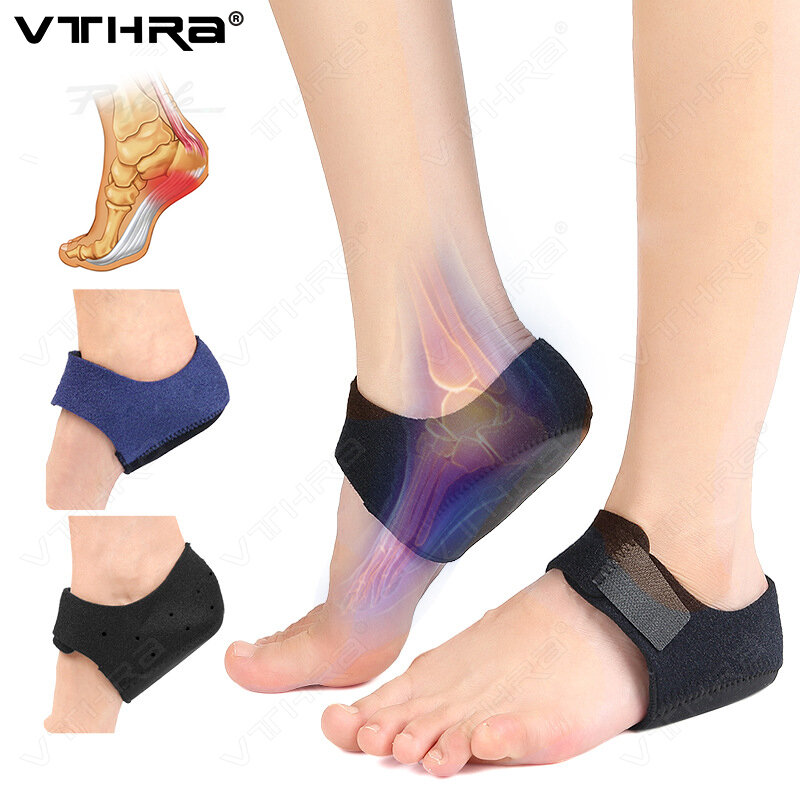 VTHRA 발바닥 근막염용 신발 패드, 발 뒤꿈치 컵, 아킬리 힐 박차 양말, 건조 균열 발 통증 완화 치료, 유니섹스