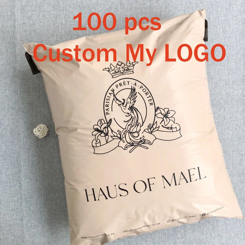 Benutzer definierte bunte Design biologisch abbaubare Mailer Taschen Druck Logo Kunststoff Mailer Stoff Mail Versand Verpackung Mailing-Taschen