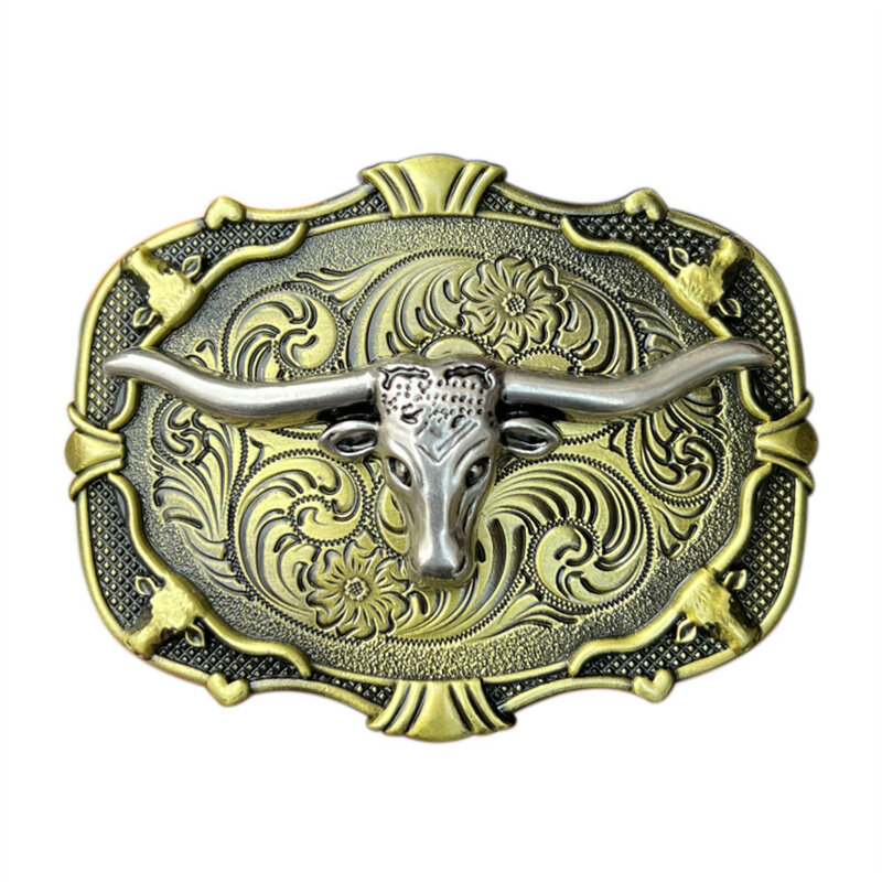Taurus head belt buckle Western cowboy Europe and America