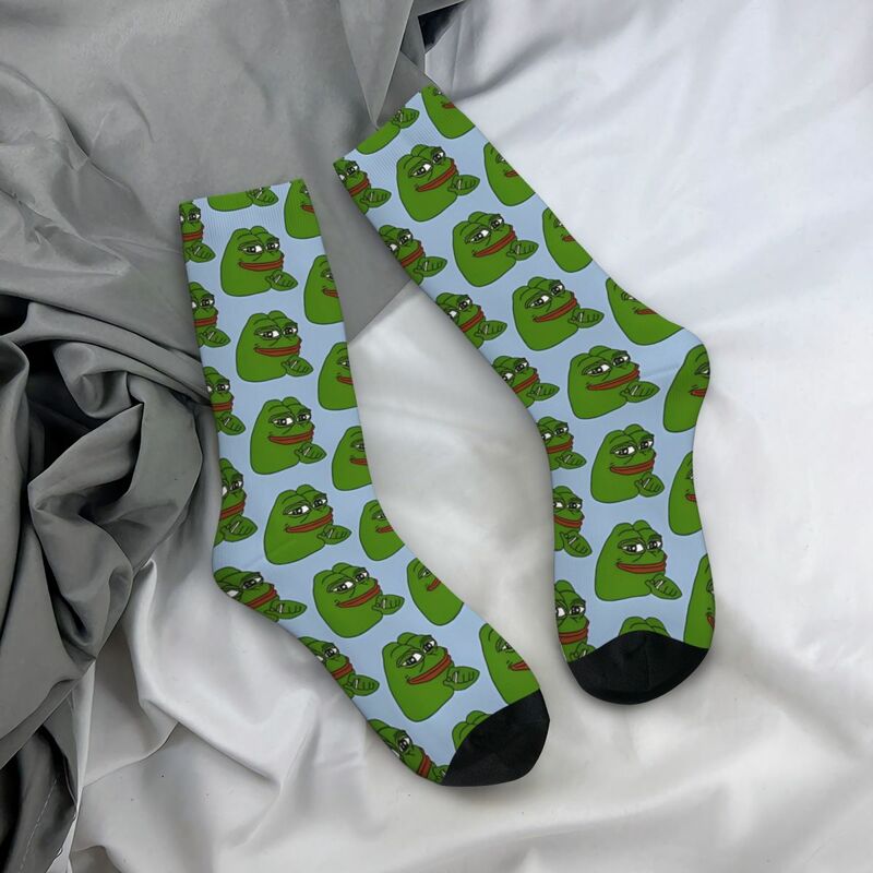 Calcetines de media pantorrilla con estampado 3D para niño y niña, calcetín de senderismo, calcetín de Pepe The Frog