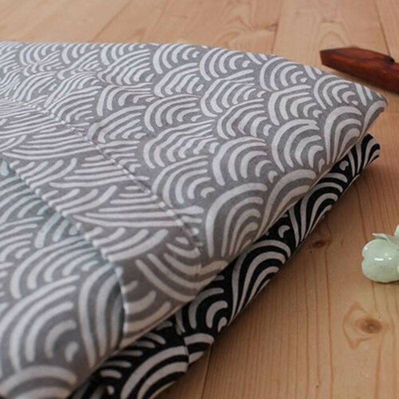Men's Japanese Style Classic Bathrobe Kimono Yukata Long Sleeve Wave Print Sleepwear Cotton Comfortable Nightwear Robe Pajamas