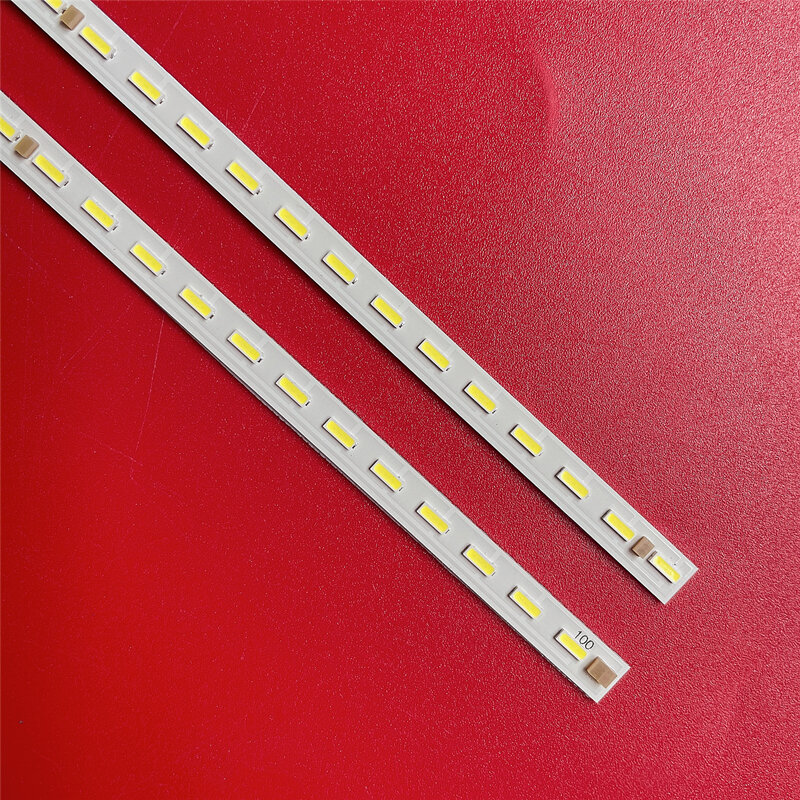 2 buah lampu latar LED Strip 100 lampu untuk TCL 65Q2 65Q2M 65C6 65C6S 65RF410SA0A0/A0B0 65RF410SA0A0 R