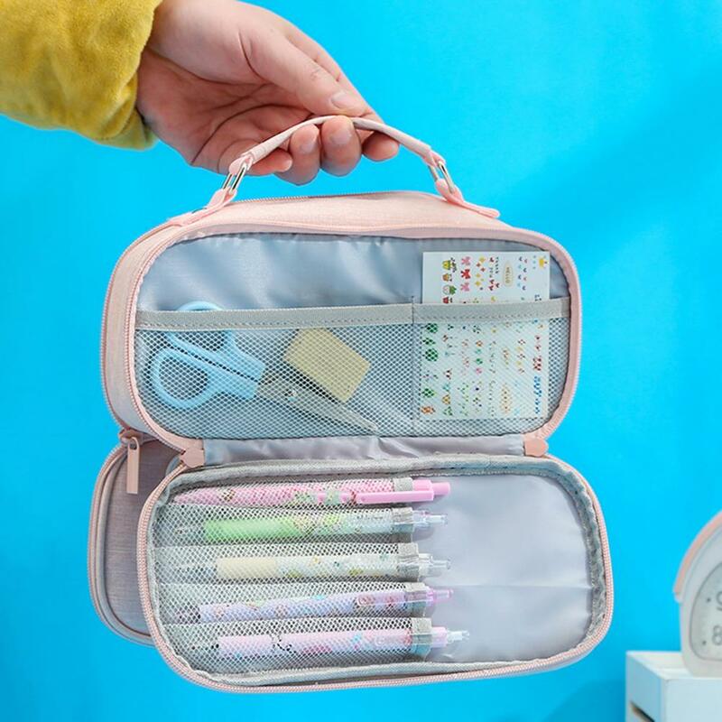 Useful Pencil Bag  Fade-resistant Portable Stationery Bag  Comfortable Grip Stationery Case
