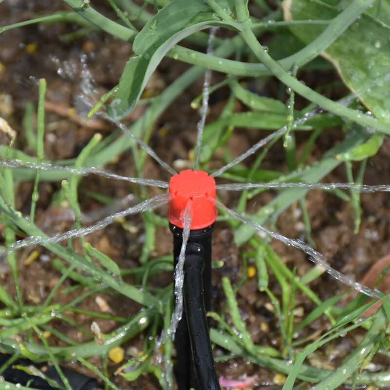 DIY Set Alat Kebun Dripper Dapat Disesuaikan Selang Kebun Pengatur Waktu Irigasi Kit Penyiraman Otomatis Sistem Irigasi Tetes