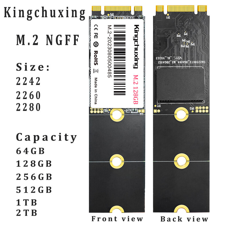 Kingchuxing SSD M2 Sata M.2 NGFF dysk półprzewodnikowy 1TB 512GB 256GB 2242 2260 2280 dysk twardy do laptopów Notebook SSD46
