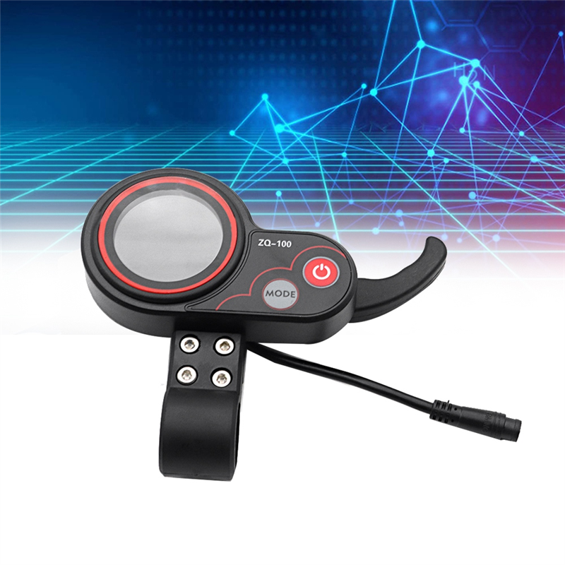 ZQ-100 misuratore di distanza in miglia misuratore di Scooter elettrico regolabile a velocità 6 Pin Display per accessori per cruscotto Scooter elettrico