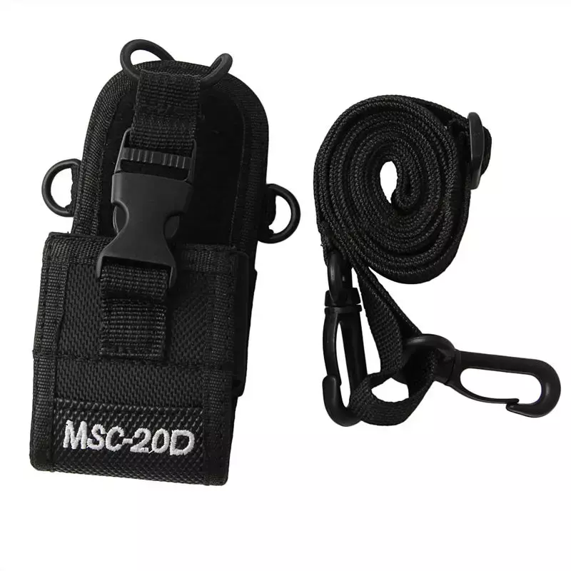 MSC-20D Universal tali dapat disesuaikan kantong nilon wadah tas untuk Baofeng Kenwood Motorola Wouxun Icom Radio Walkie Talkie