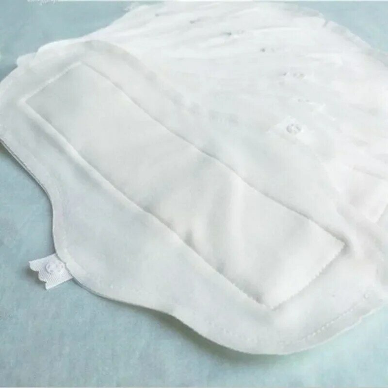 5 buah/lot kain wanita bantalan menstruasi 100% katun dapat digunakan kembali tahan air penggunaan sehari-hari celana dalam pelapis wanita feminin bantalan 270mm