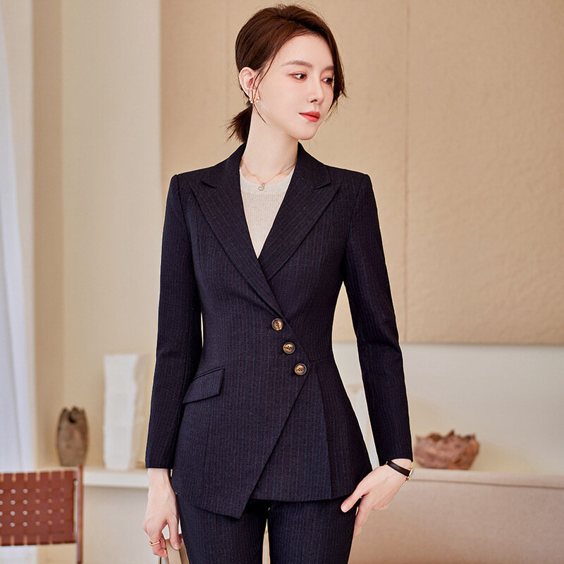High-End Business Suit Women's Autumn and Winter Temperament Goddess Style Interview Formal Wear Hotel Manager Building Sales De