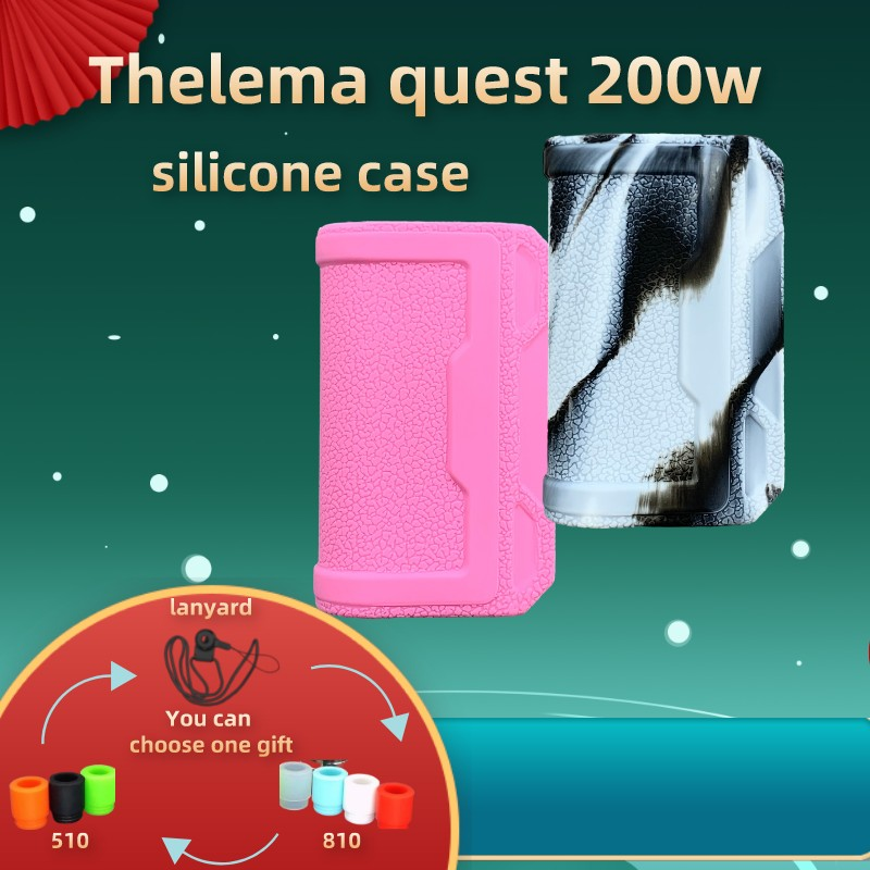Nova caixa de silicone para thelema quest 200w protetor de borracha macio manga escudo envoltório pele escudo 1 pçs