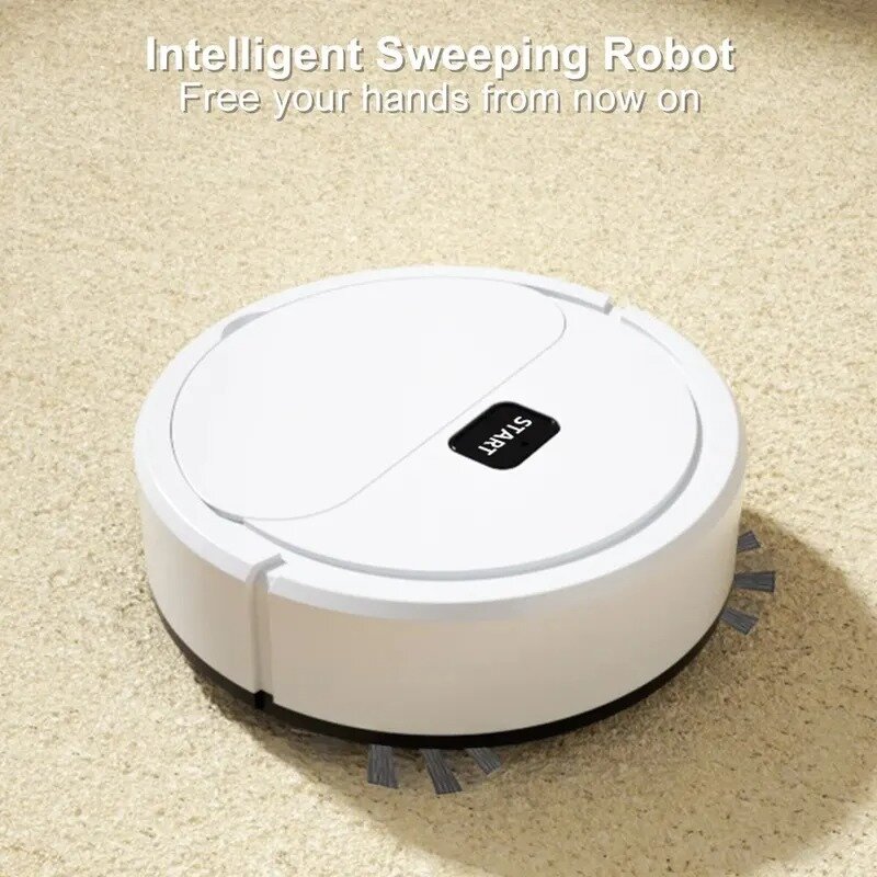 Robot penyapu otomatis penuh menyapu penyedot debu mengepel lantai Mini pembersih penggunaan rumah Lazybones cerdas 3 In1 penyapu