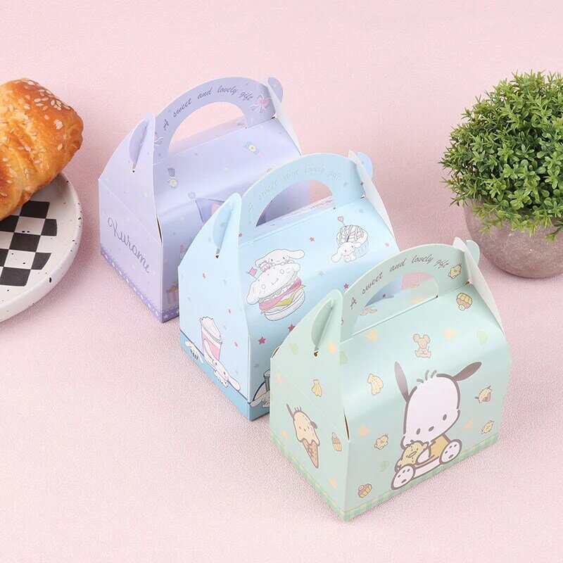 1Pcs Kawaii Sanrioed Kuromi My Melody Cinnamoroll Cartoon Christmas Gift Bag Anime Girl Heart Cute Holiday Candy Paper Bag