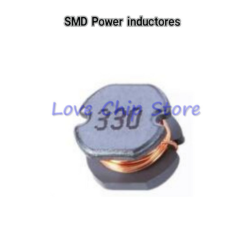 Inductores de potencia de 50 piezas, SMD CD54 1uH 1.5uH 2.2uH 3.3uH 4.7uH 6.8uH 10uH 15uH 1R0 1R5 2R2 3R3 4R7 6R8 100 150