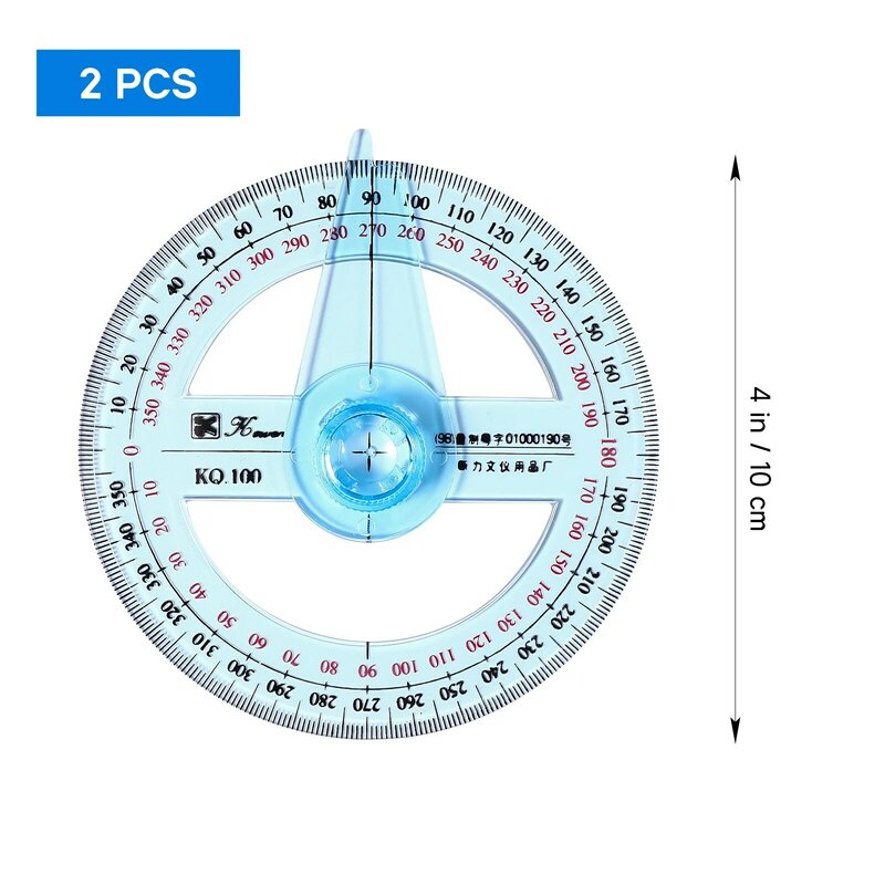 Protractor Arm 360 Swingcompass Circle Degree Minigeometry Clearbullseyetool Ruler Angle Circular Pointer Conveyor