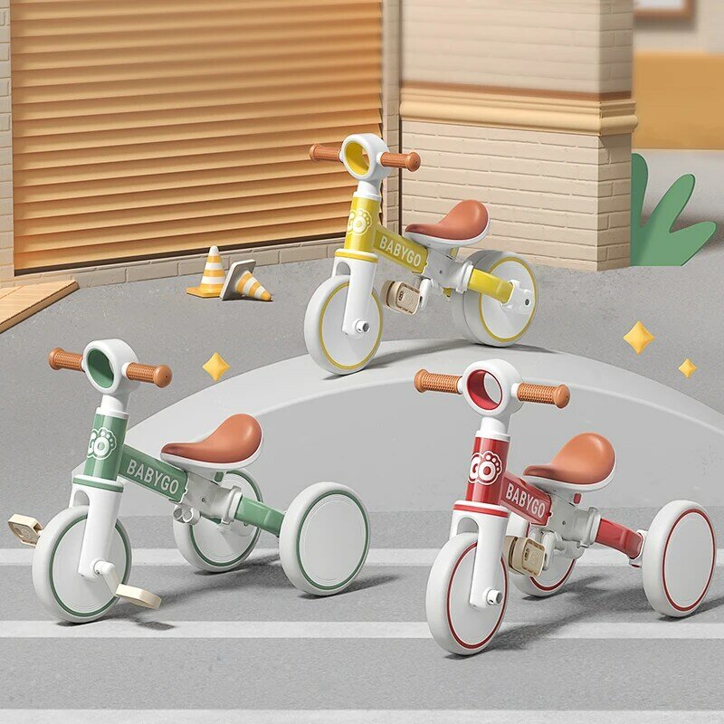 Triciclo infantil para crianças, trikes, ideal para treinamento de equilíbrio, meninos e meninas, 1 a 4 anos de idade, 3 em 1