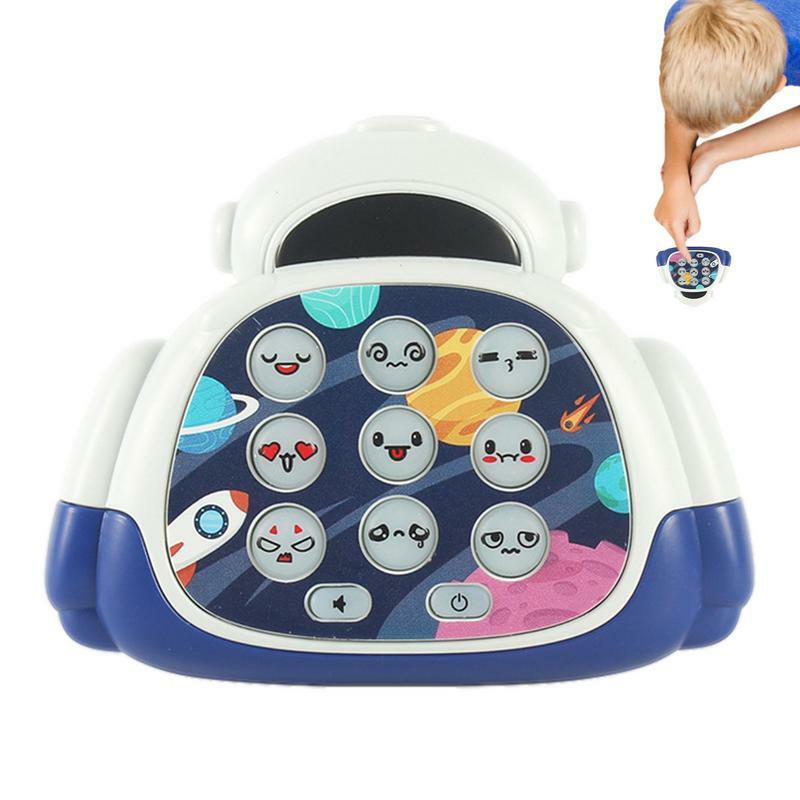 Pounding Game InteractiveDevelopmentAstronaut Shape Pounding Toy For Mini Stress Reliever Handheld Early Education Story Machine