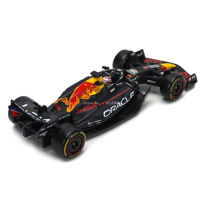 Модель автомобиля литой под давлением Bburago 1: 1 F1 2023 Champion 1 # Verstappen Red Bull Racing RB19 #11 Перес из сплава, коллекционная игрушка в подарок