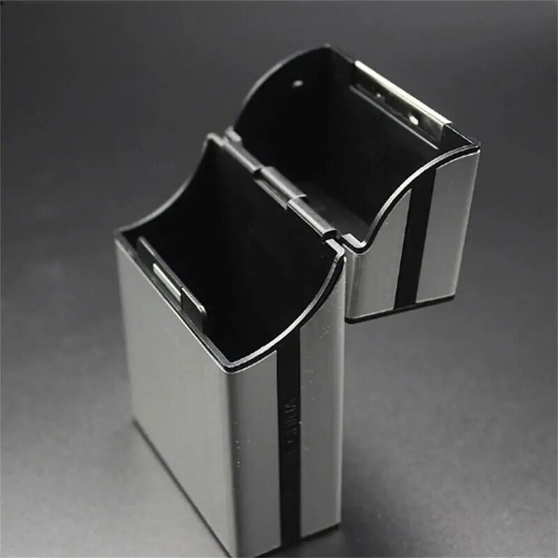 Magnes pudełko na wizytówki elegancki wygląd ze stopu aluminium wizytownik Organizer do kart lekkich etui na dowód