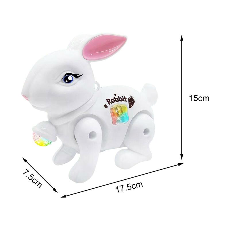 Electric Walking Rabbit Toy Electronic Interactive Toy for Early Education