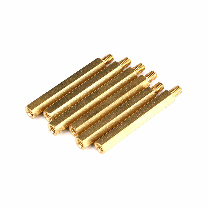 1PCS Copper Isolation Column Single Pass Nut M4*6/8/10/12/15/16/18/20/25/30/35/40/45/50+6MM Column Single Head Copper Column