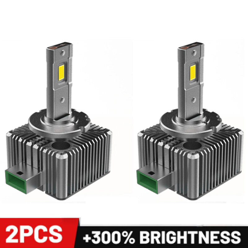 Faros LED Canbus HID, D1S, D2S, D4S, D5S, D8S, D1R, D2R, D3R, Turbo, 32000LM, Chip CSP de dos caras, 6500K, blanco, 70W, Plug & Play, 2 uds.