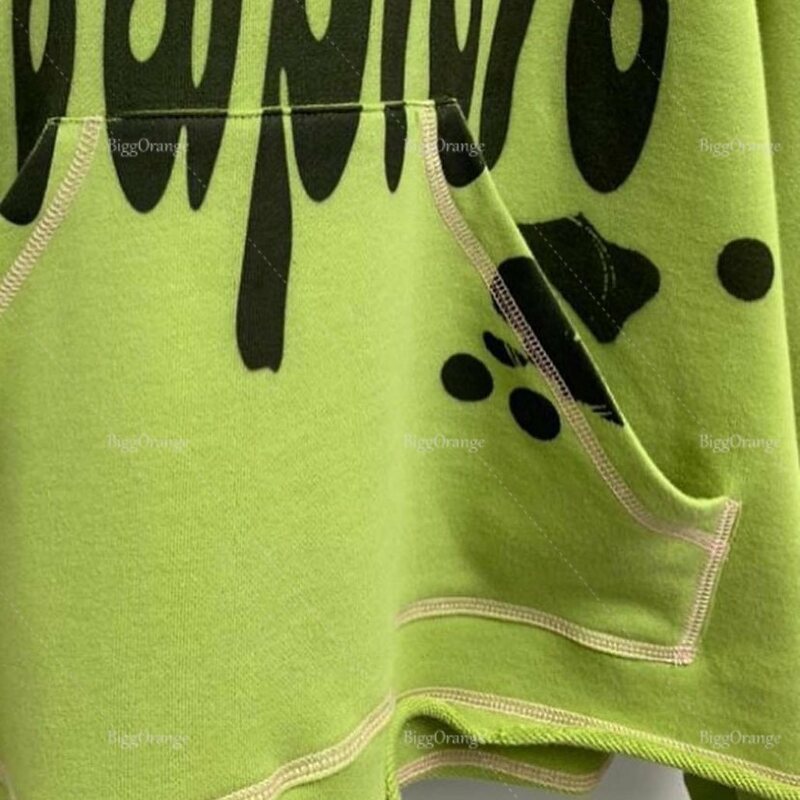 Czarne litery drukowanie spersonalizowane drukowanie czarny tusz splash sweter z kapturem 2022 nowa męska i damska bluza z kapturem