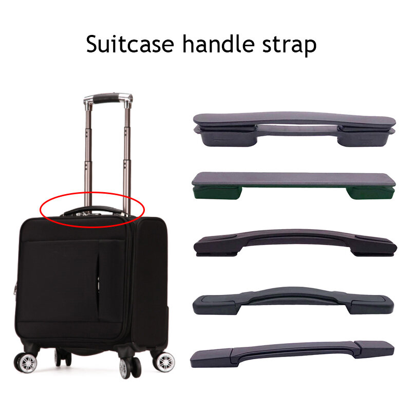 Manija de equipaje de repuesto, manija de carro, manija de maleta, manija de bolsa, viaje Universal, negro, accesorios de bolsa de equipaje