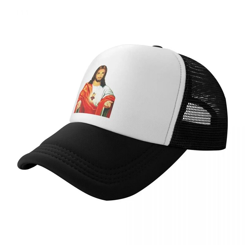 Mode heiliges Herz von Jesus Trucker Hut Frauen Männer benutzer definierte verstellbare erwachsene christliche katholische Gott Baseball mütze Hip Hop