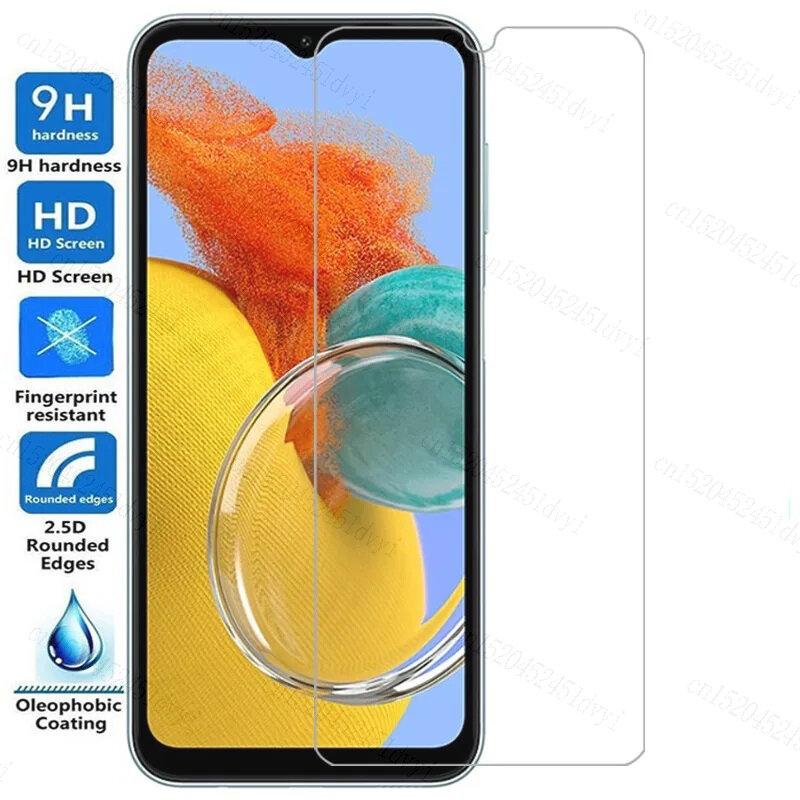 Tempered Glass for Samsung Galaxy M04 M14 M34 5G Screen Protector Protective Glass Film M53 M33 M23 M13 4G M52 M32 M12
