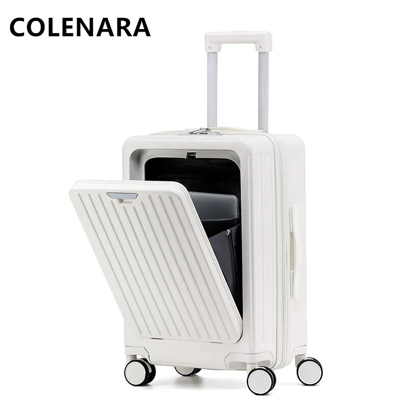 COLENARA 20 "22" 24 "26 pollici valigia New Ladies multifunzionale Business Trolley Case Boarding Box con ruote bagaglio a rotelle